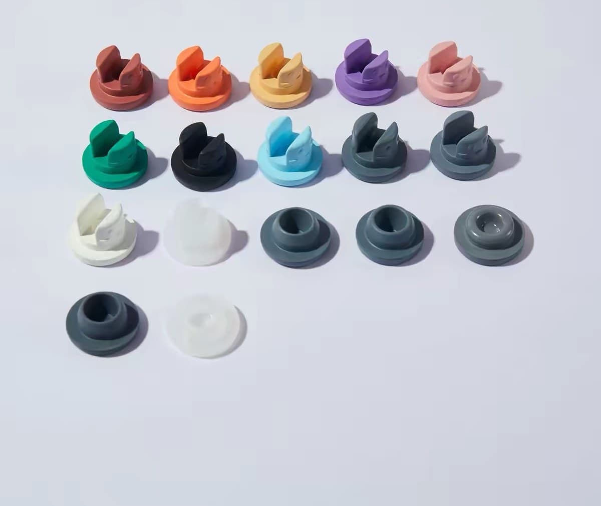 Vial inner stopper color options
